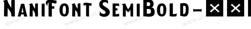 NaniFont SemiBold字体转换